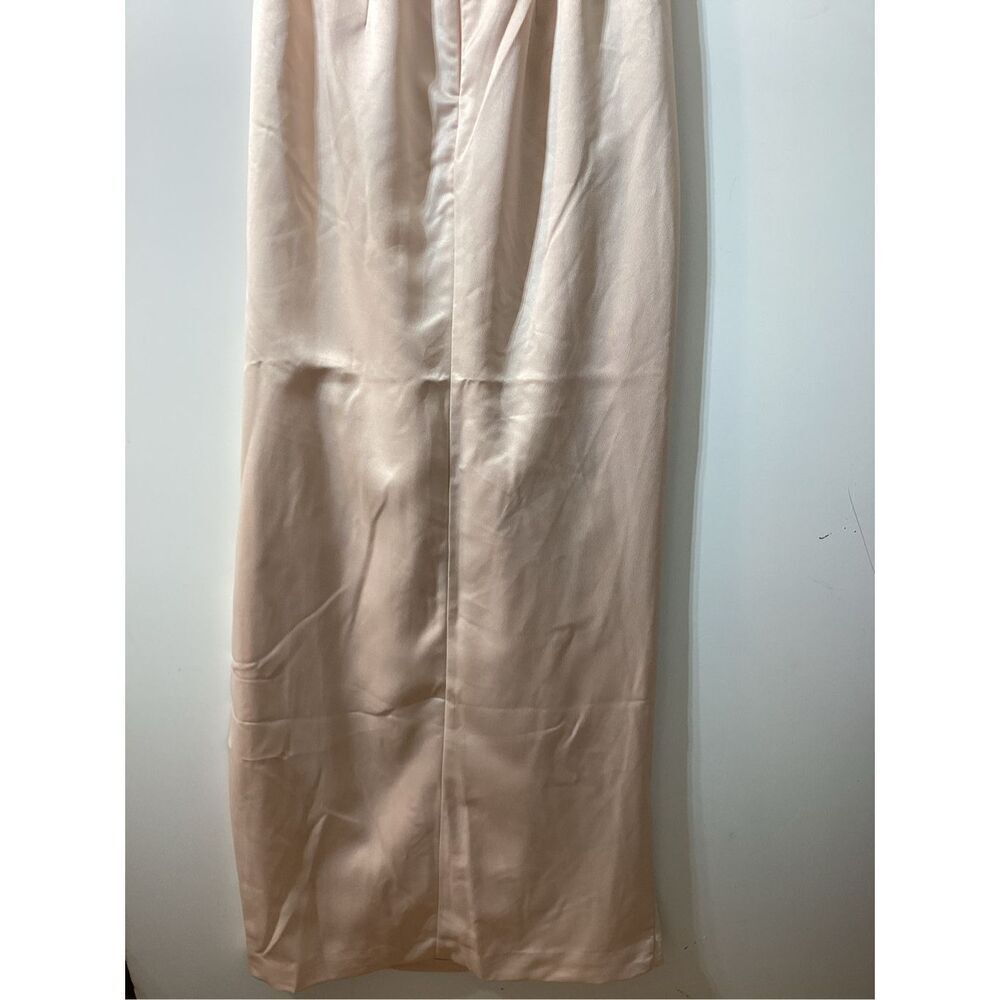 House Of‎ CB Adrienne Blush strapless satin Gown Size L - Picture 9 of 17